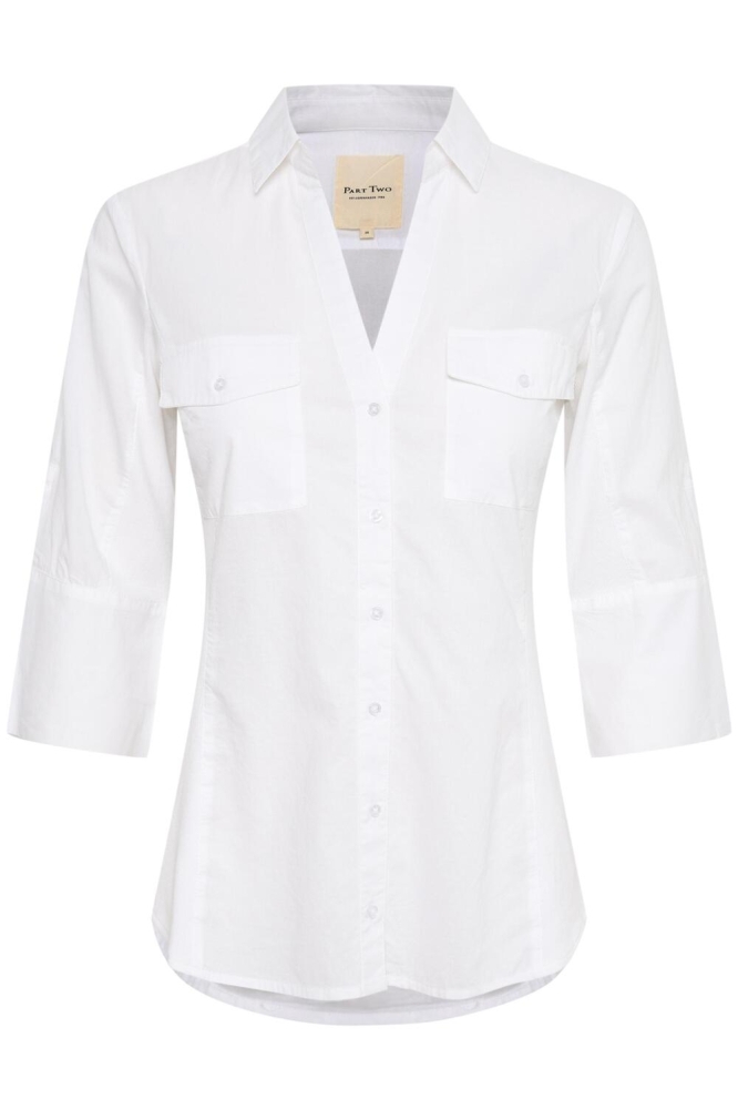 CORTNIA PW SH BLOUSE 30305975 110601 BRIGHT WHITE